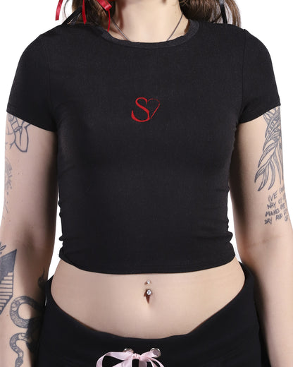 Sccorpi Monogram Cropped Top