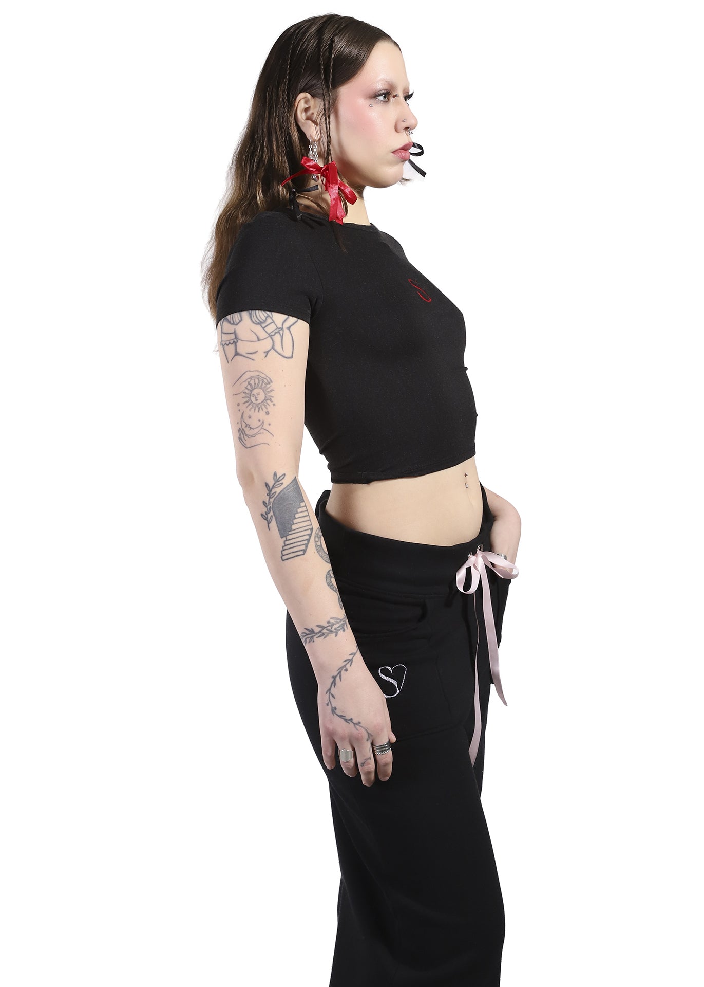 Sccorpi Monogram Cropped Top