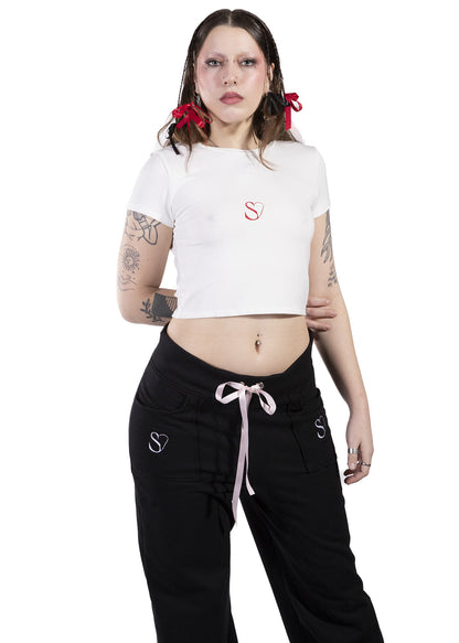 Sccorpi Monogram Cropped Top